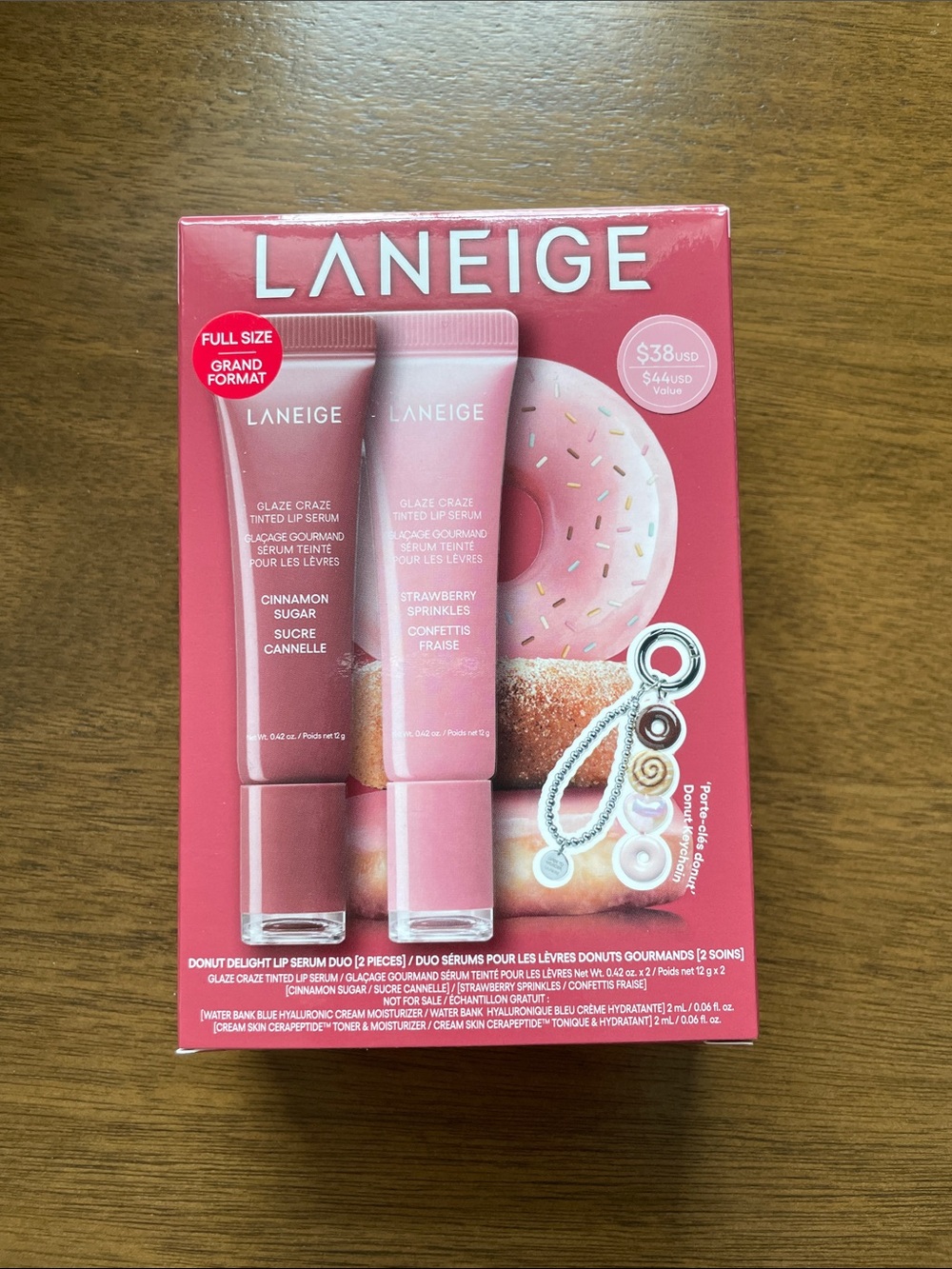 🆕 LANEIGE Donut Delight Lip Serum Duo — Pink